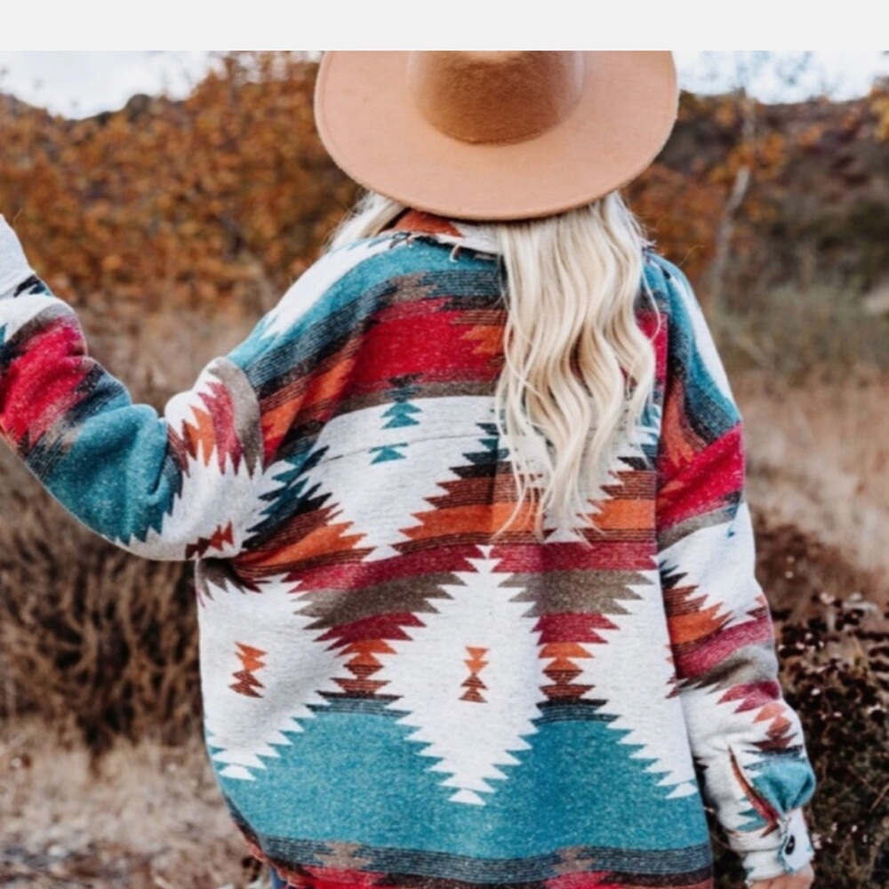 Aztec woolen jacket fall winter - Picture 2 of 3